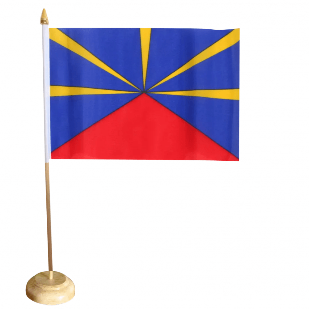 Reunion Car Window Mounted Flag-Globe Flags
