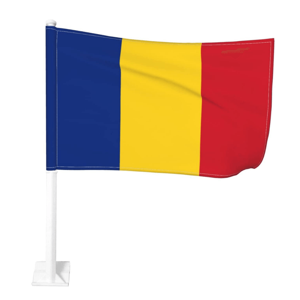 Romania Car Window Flag-Globe Flags
