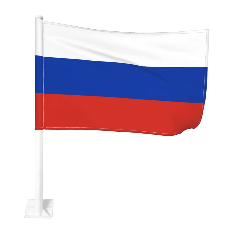 Russia Window Mounted Flag-Globe Flags