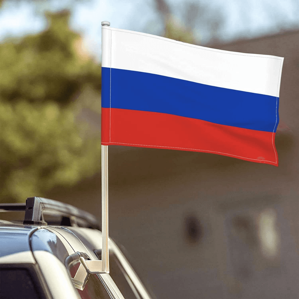 Russia Window Mounted Flag-Globe Flags