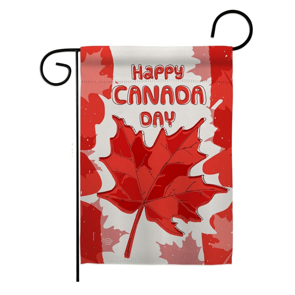 Maple Canada Day Garden Flag Provinces Canadian Territories Region-Globe Flags