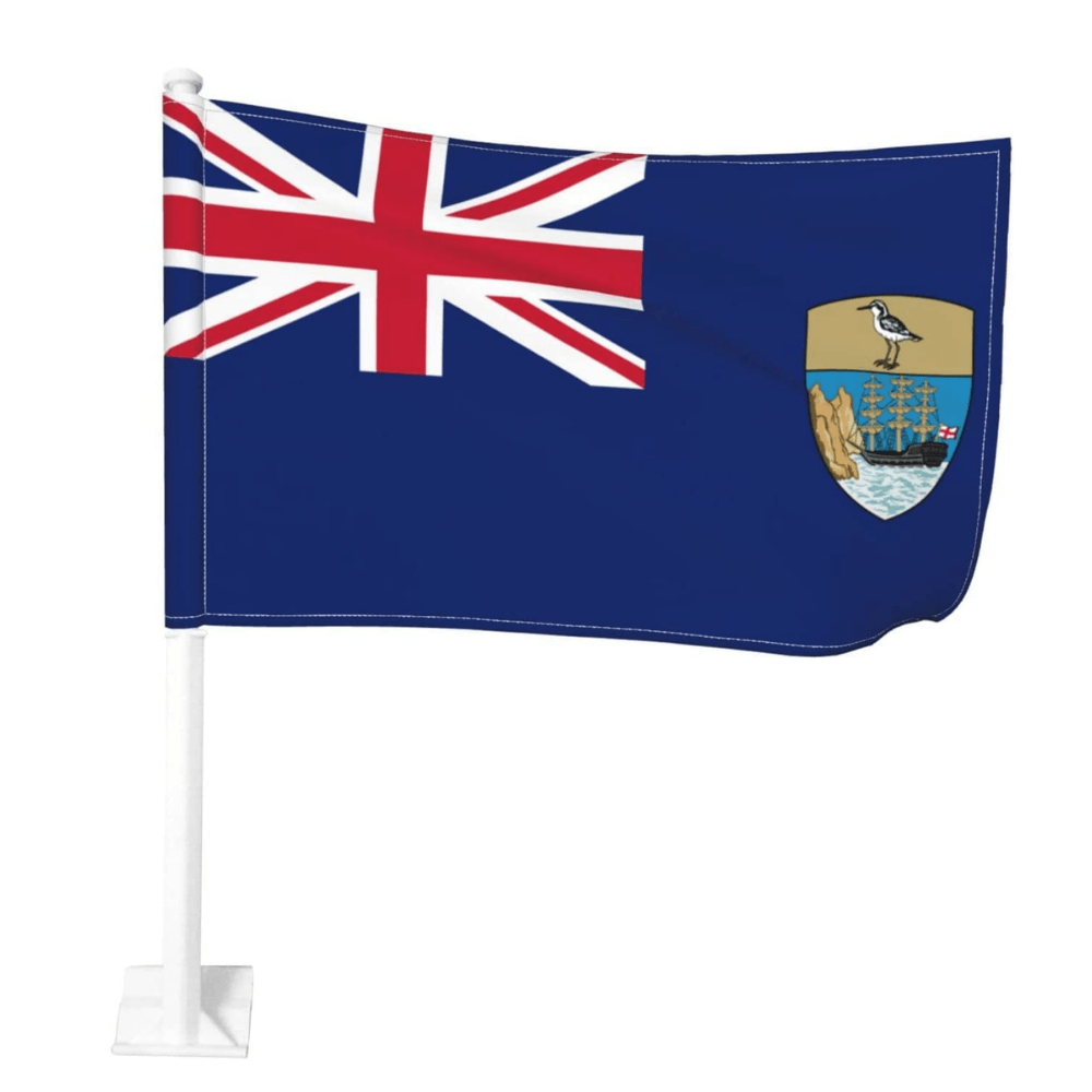 Saint Helena Car Flag Window Mount For Vehicle Clip Flag-Globe Flags