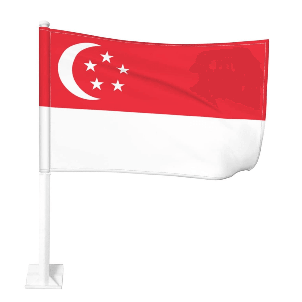 Singapore Car Window Mounted Flag For Home Decor-Globe Flags