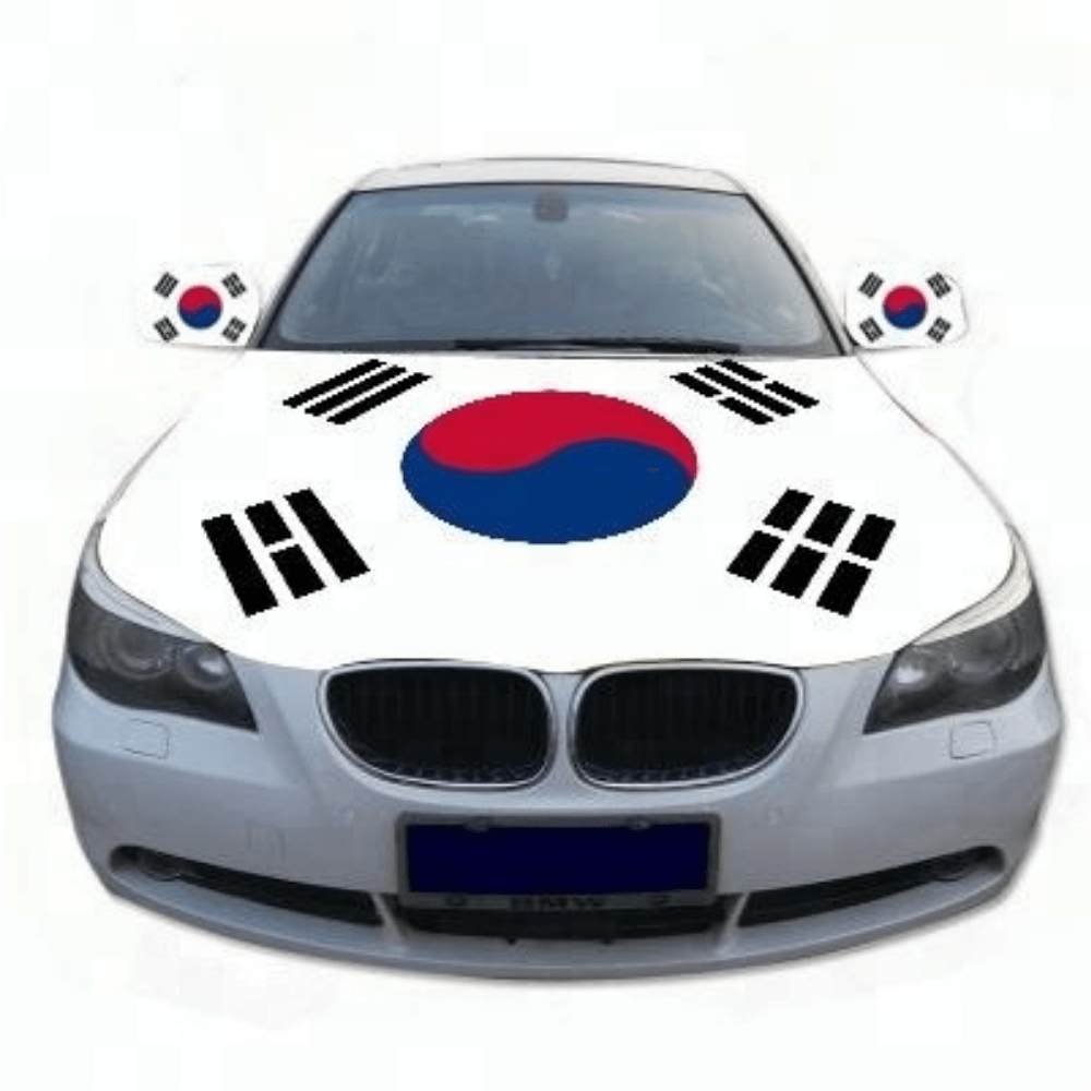 South Korea Hood Cover - front view on white background