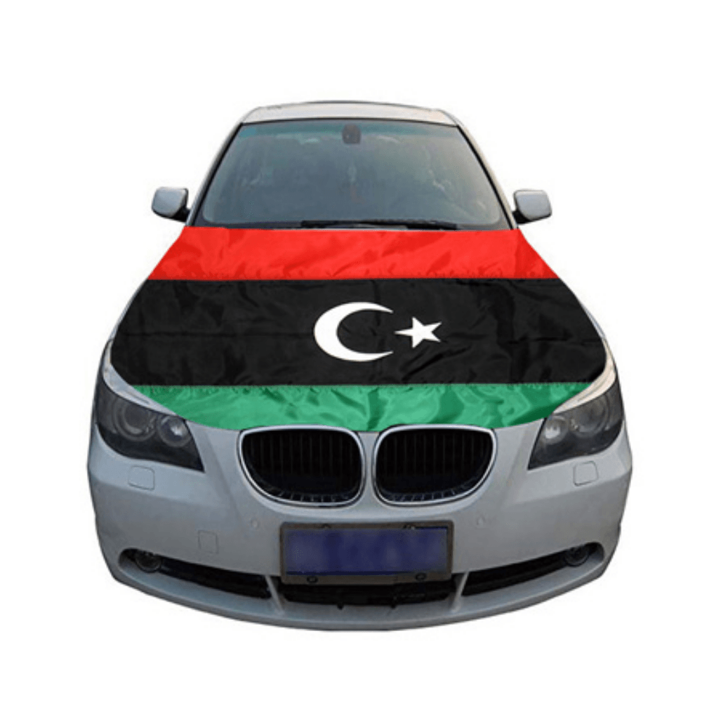 Libya Car Hood Flag - product view