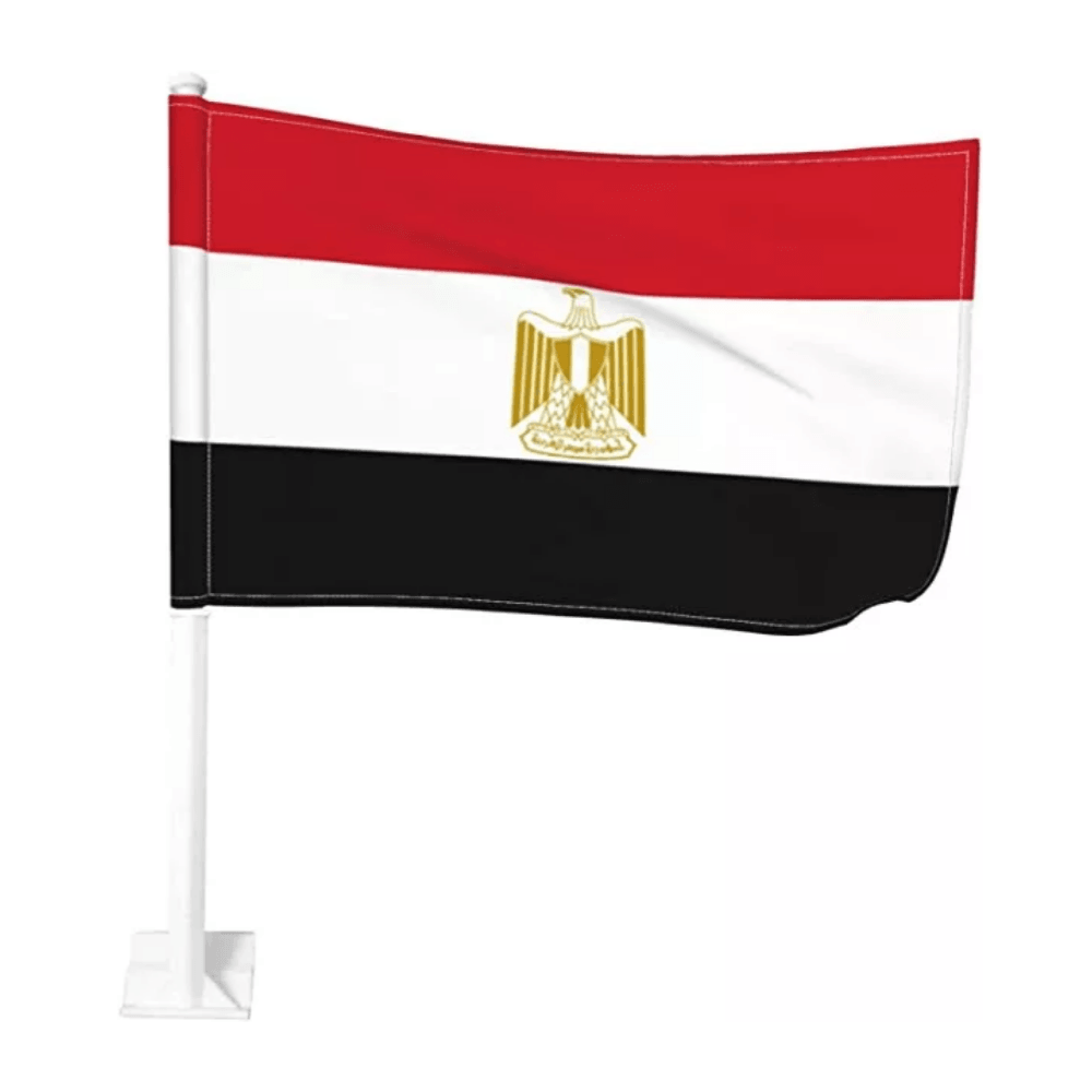 Egypt Car Window Mounted Flag For Car Decor And Aesthetics-Globe Flags