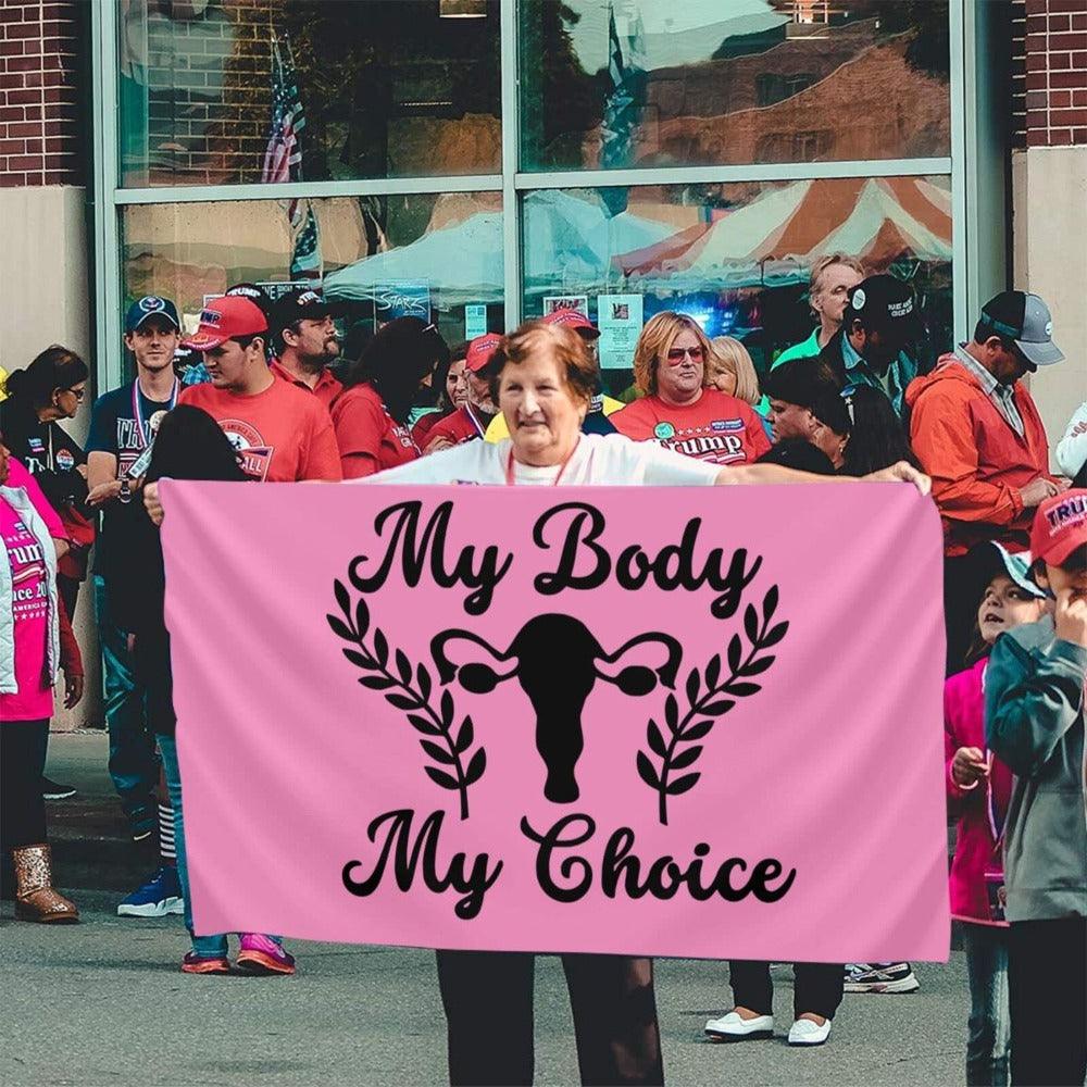 My Choice Pink Flag A Bold Statement Of Autonomy And Empowerment-Globe Flags