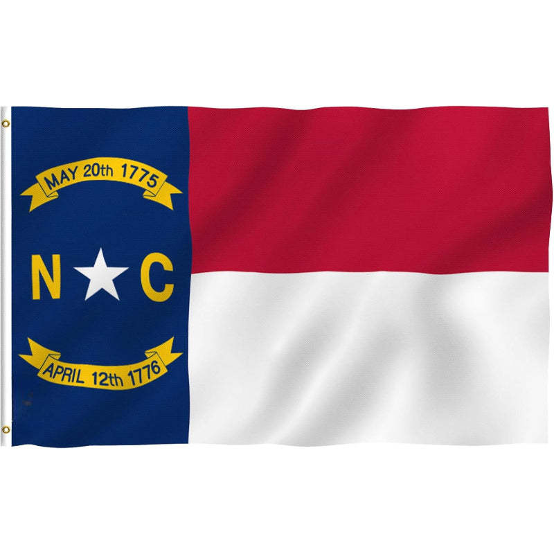 North Carolina State Flag With Reinforced Edges-Globe Flags