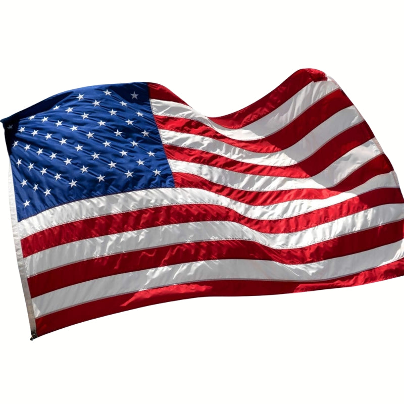 Heavy Duty Nylon American Flag With Embroidered Stars-Globe Flags