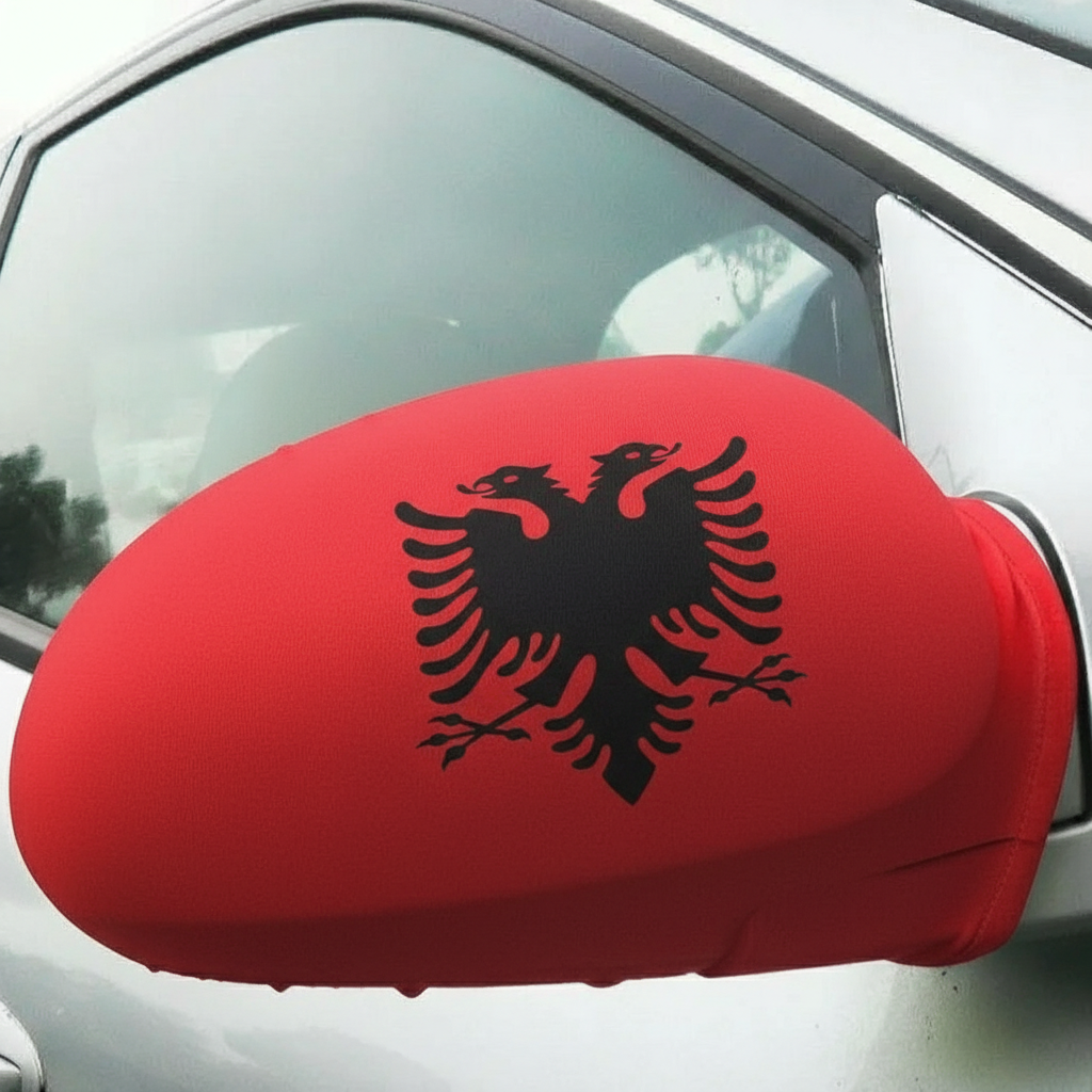 Official FIFA 2026 Albania Car Mirror Flag