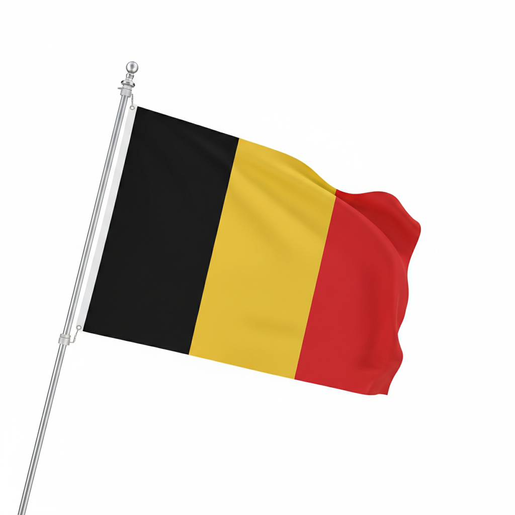Official FIFA 2026 Belgium Flag