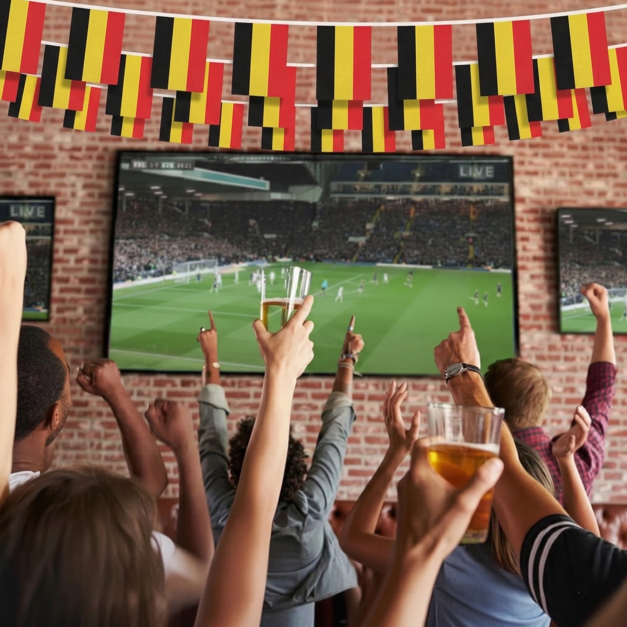 Official FIFA 2026 Belgium Flag Banner
