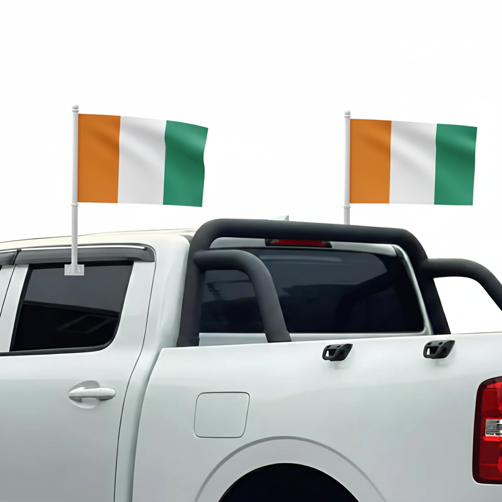 Official FIFA 2026 Côte d'Ivoire Car Flag