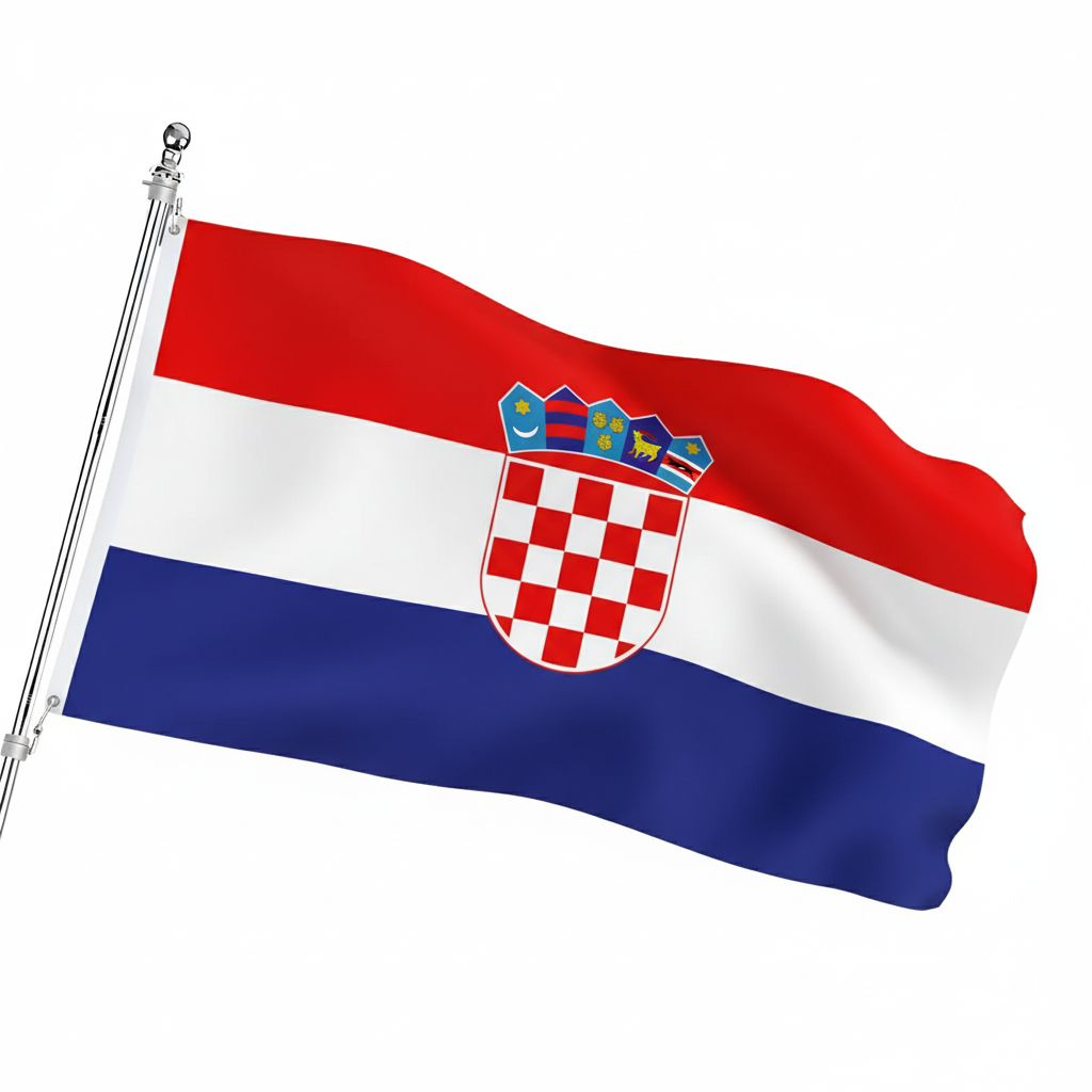 Official FIFA 2026 Croatia Flag