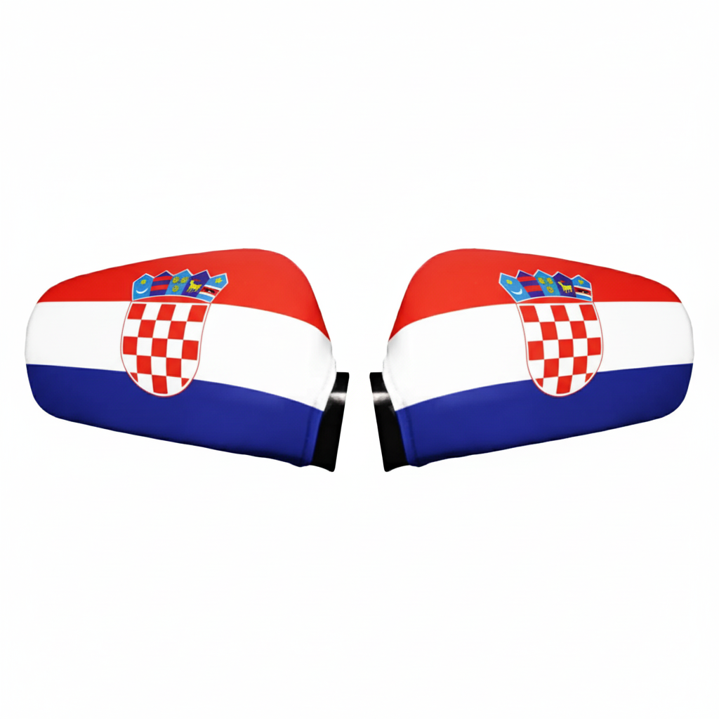 Official FIFA 2026 Croatia Car Mirror Flag