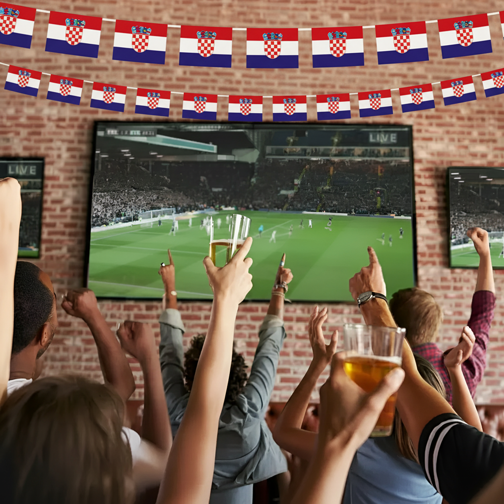 Official FIFA 2026 Croatia Flag Banner