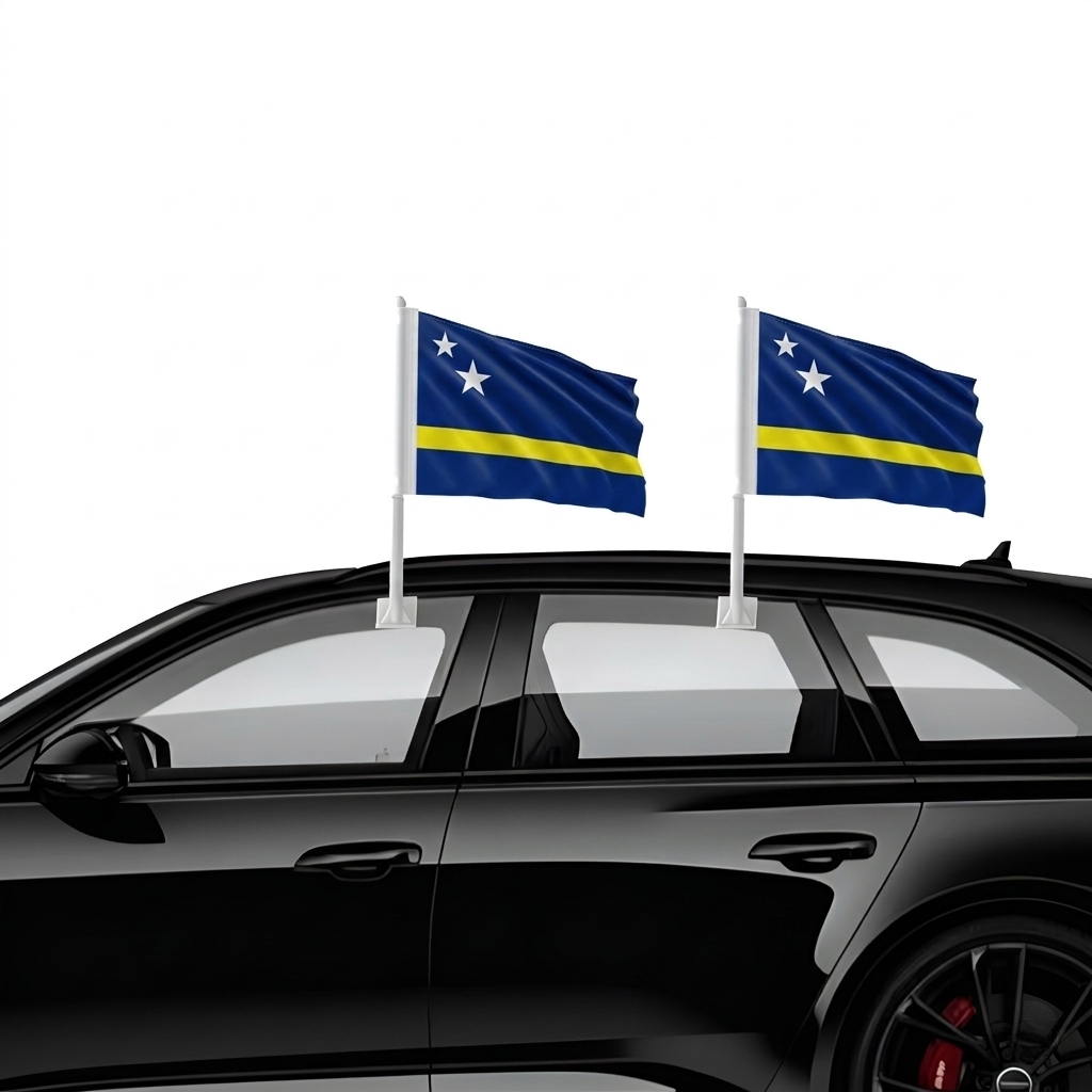 Official FIFA 2026 Curaçao Car Flag