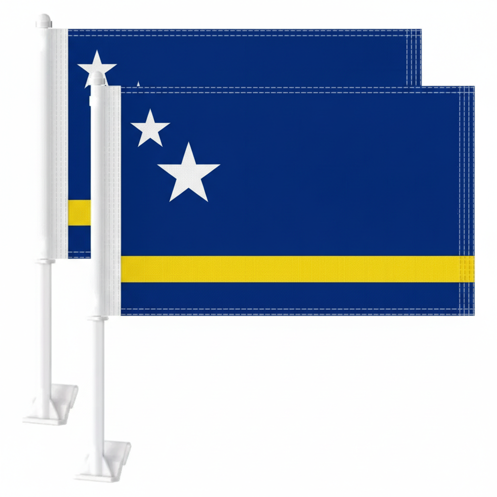 Official FIFA 2026 Curaçao Car Flag