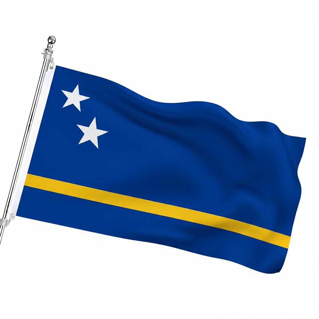 Official FIFA 2026 Curaçao Flag