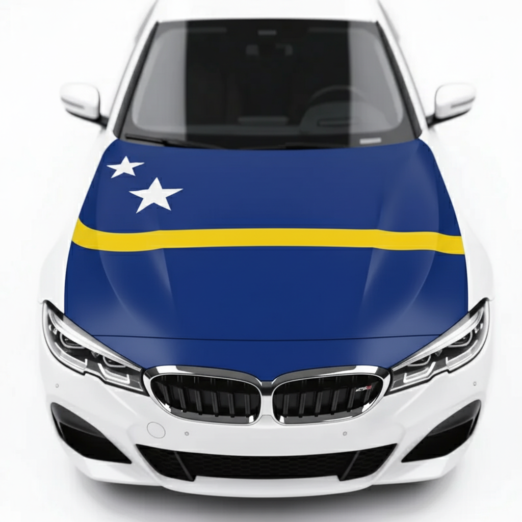 Official FIFA 2026 Curaçao Flag Car Hood Cover