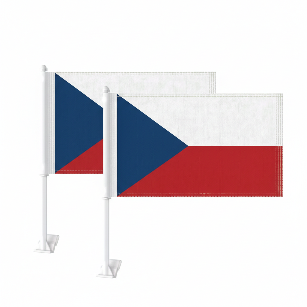 Official FIFA 2026 Czech Republic Car Flag - product view