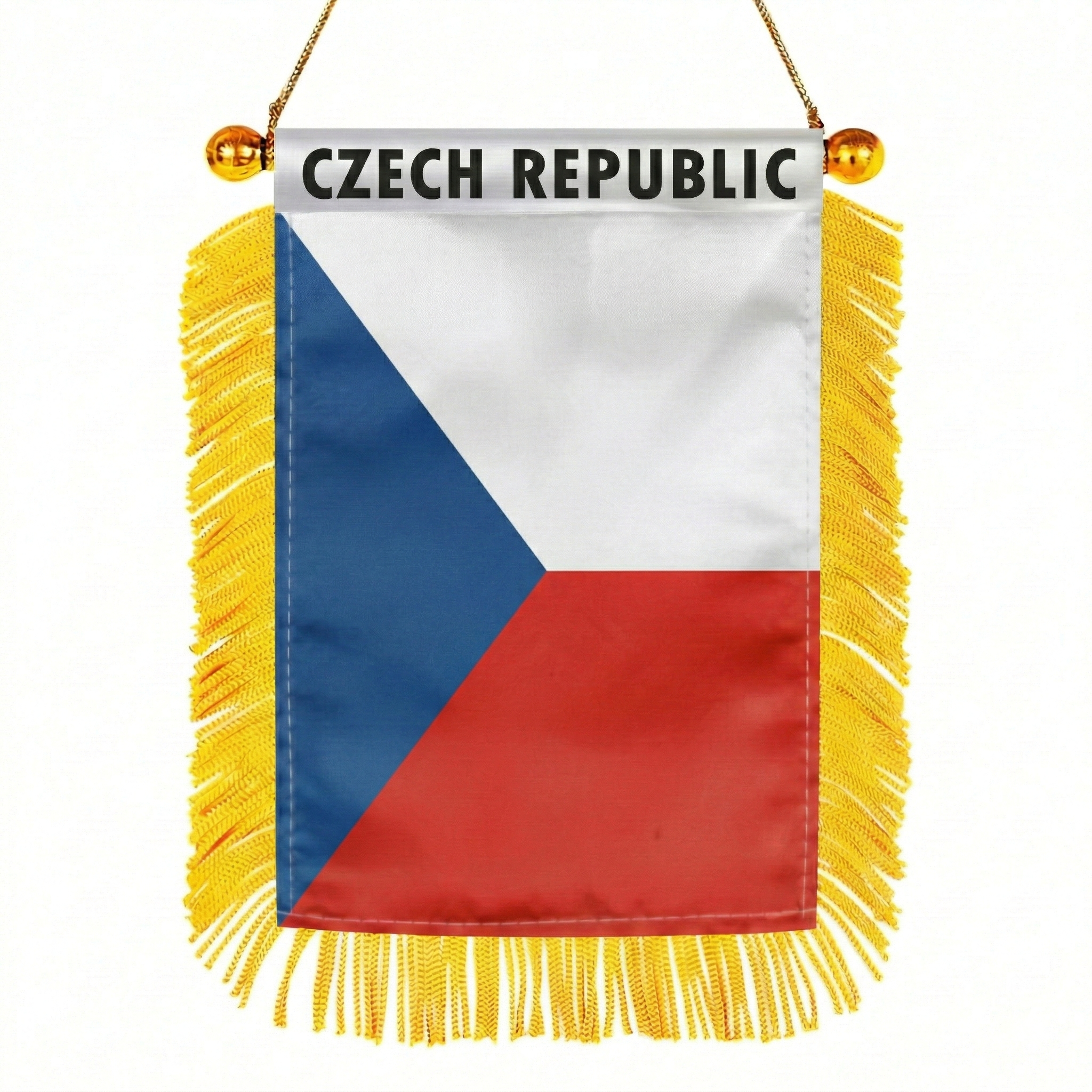 Official FIFA 2026 Czech Republic Car Window Mini Decorative Flag - product view