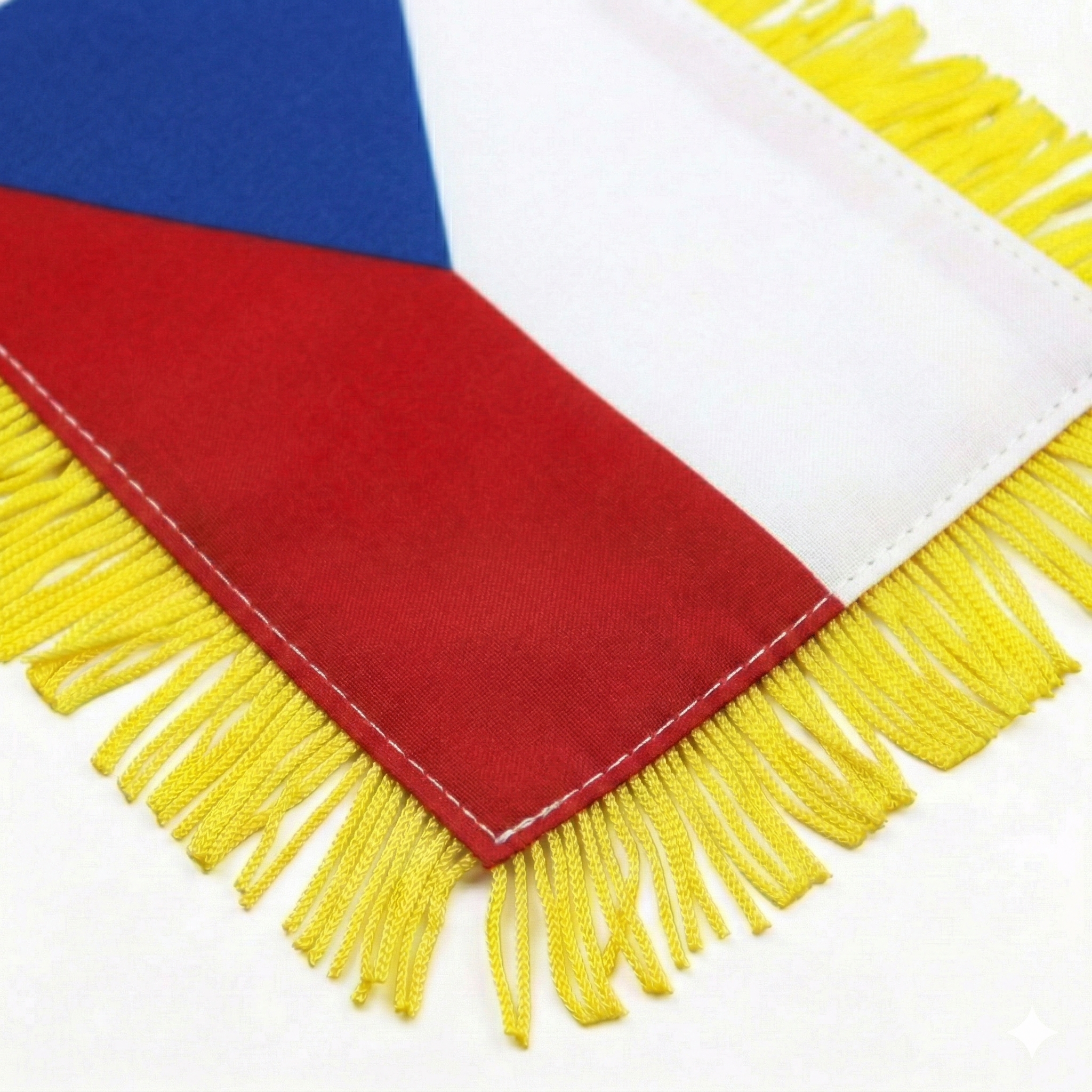 Official FIFA 2026 Czech Republic Car Window Mini Decorative Flag on moving vehicle