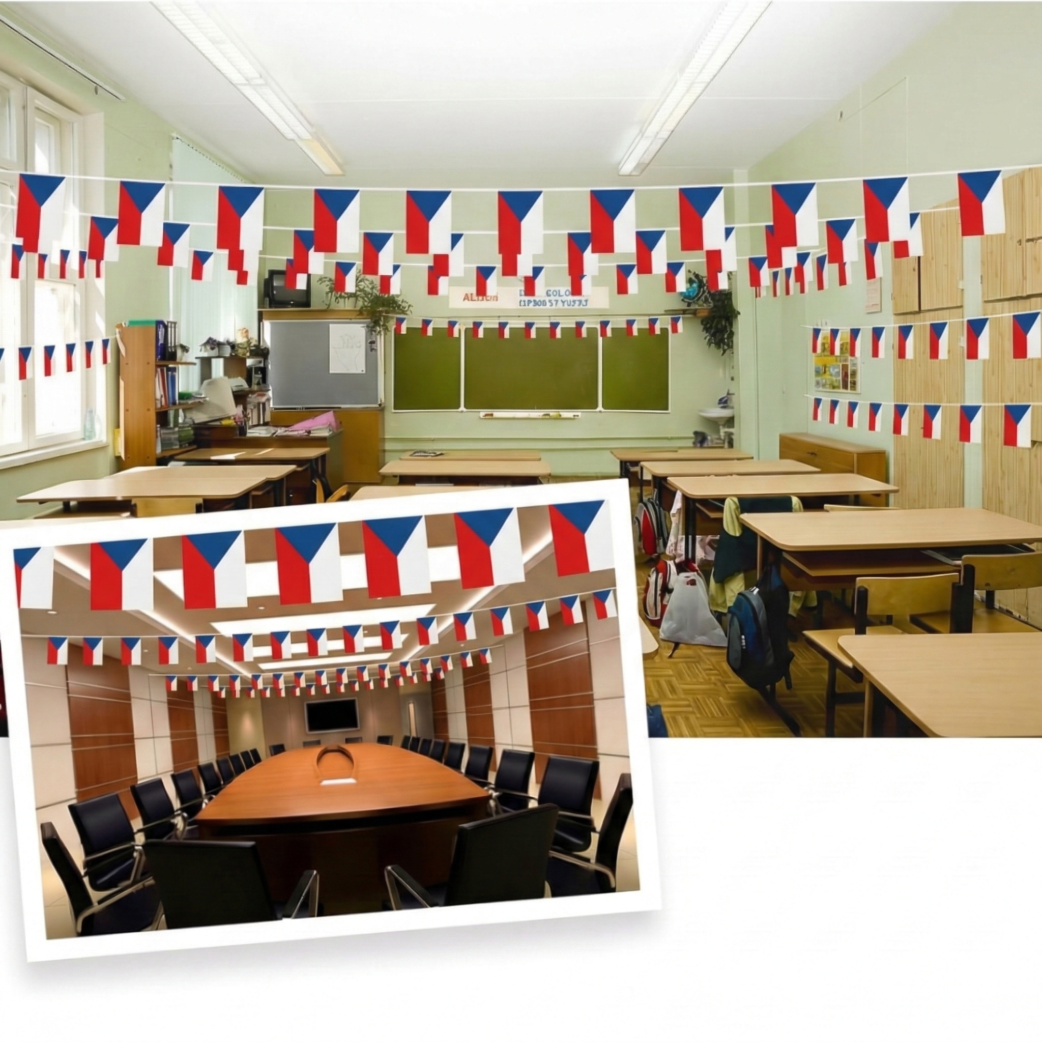 Official FIFA 2026 Czech Republic Flag Banner material and construction detail