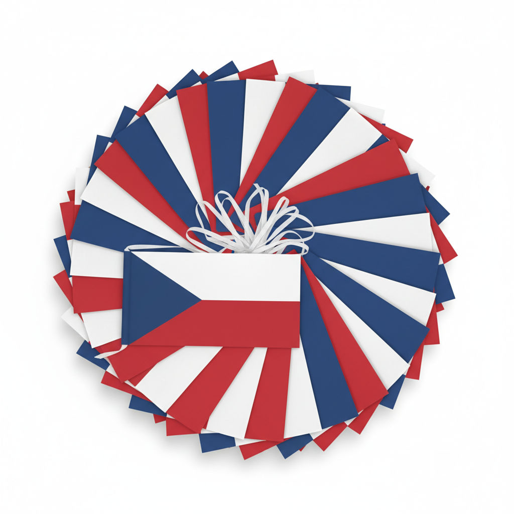 Official FIFA 2026 Czech Republic Flag Banner banner in use setting