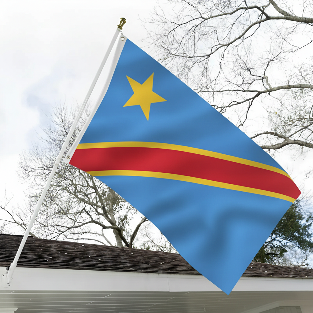 Official FIFA 2026 Democratic Republic of the Congo Flag