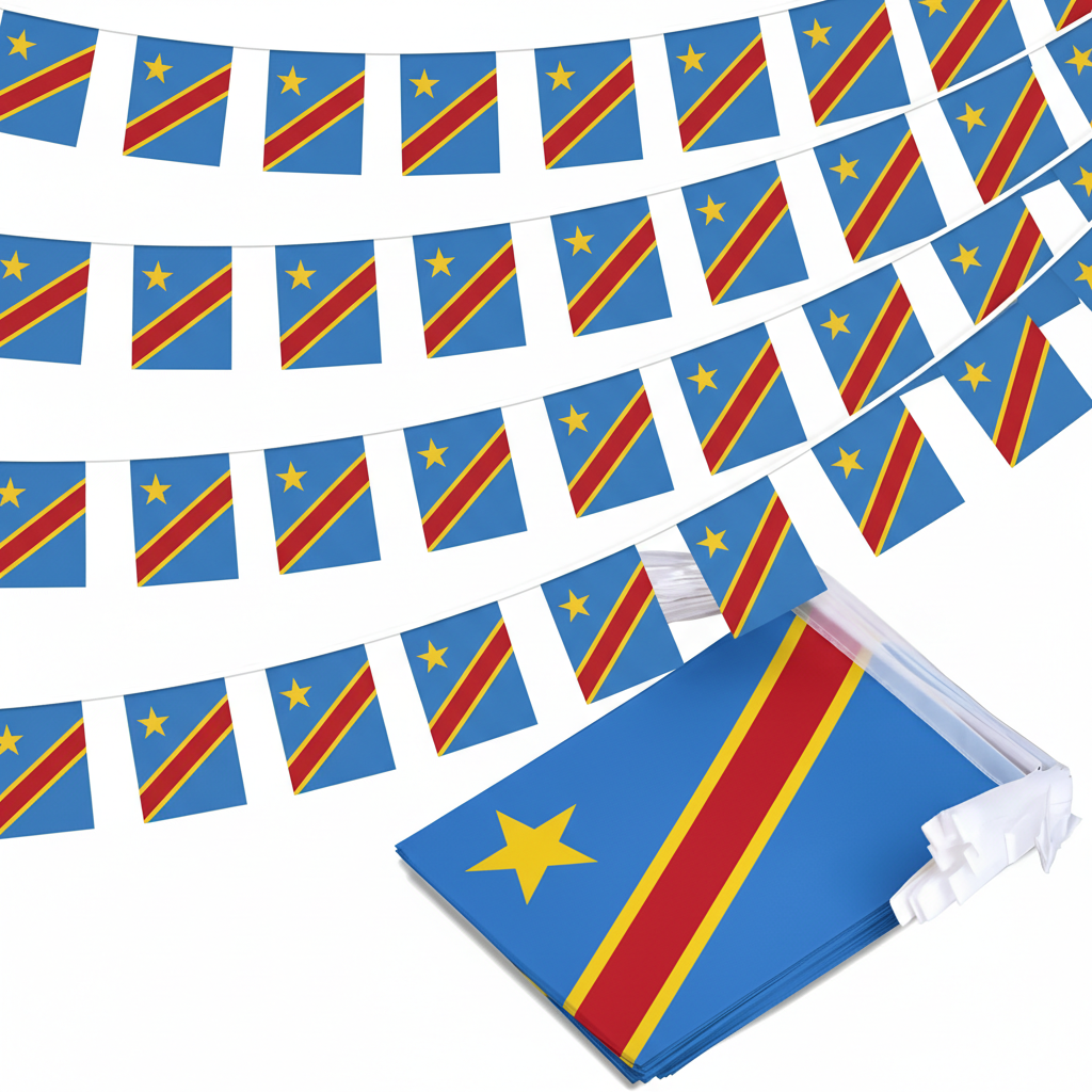 Official FIFA 2026 Democratic Republic of the Congo Flag Banner