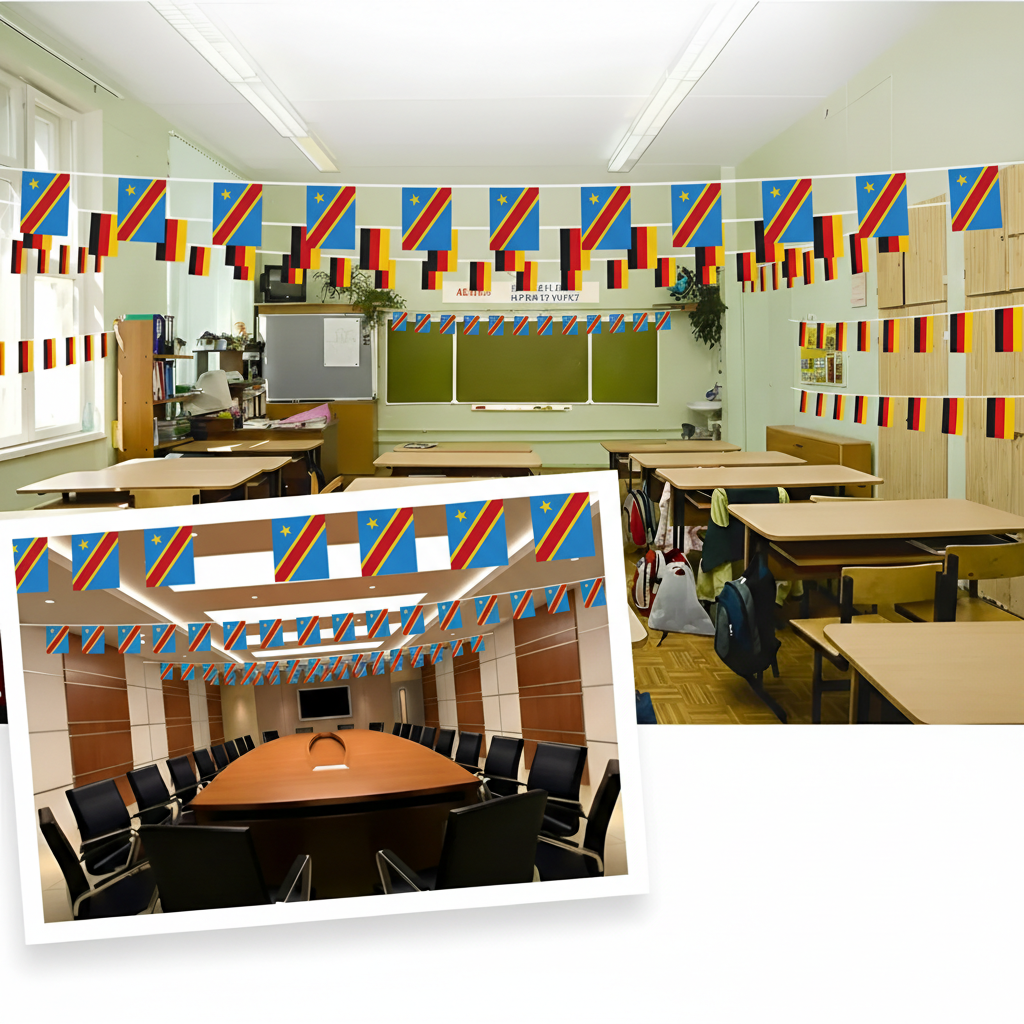 Official FIFA 2026 Democratic Republic of the Congo Flag Banner