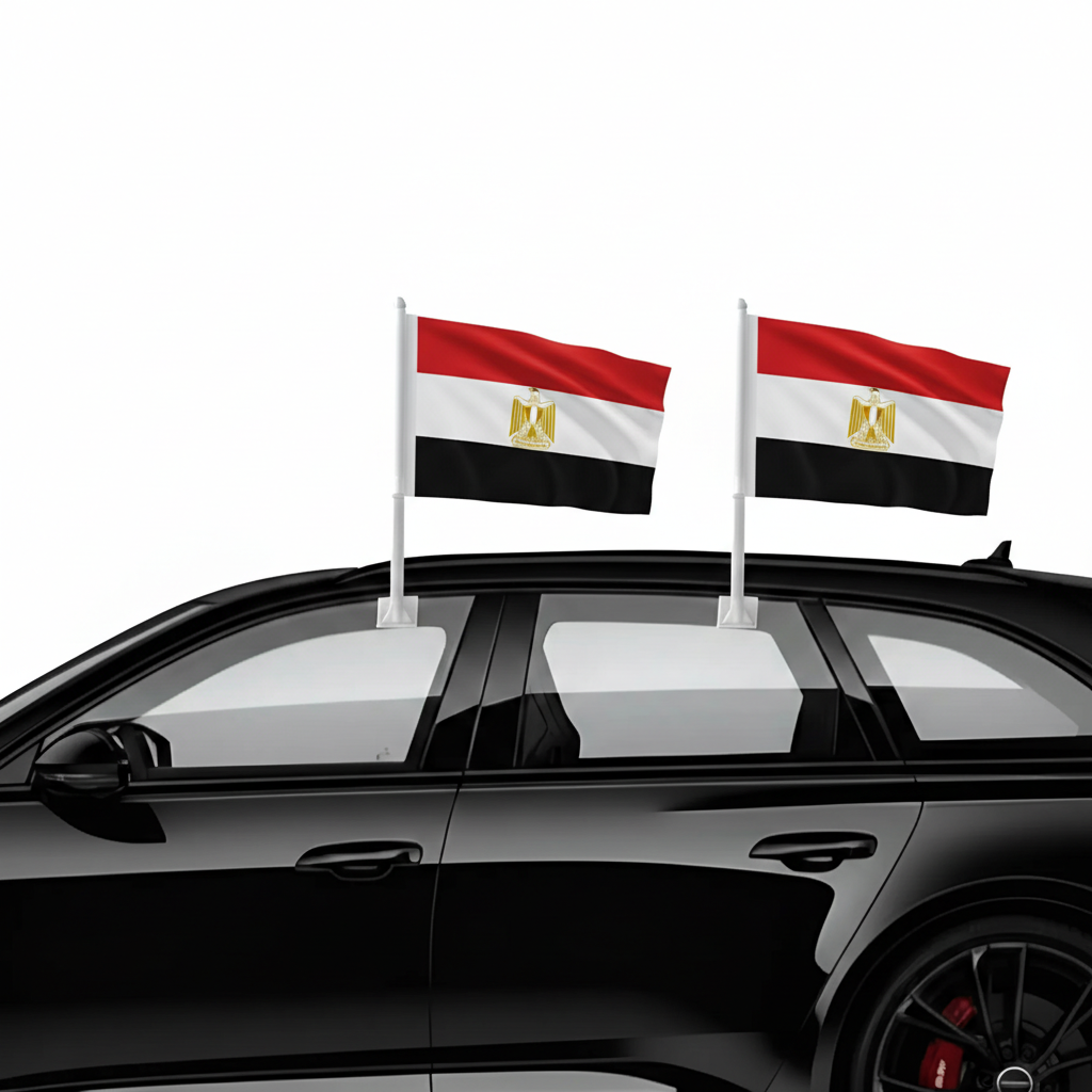 Official FIFA 2026 Egypt Car Flag