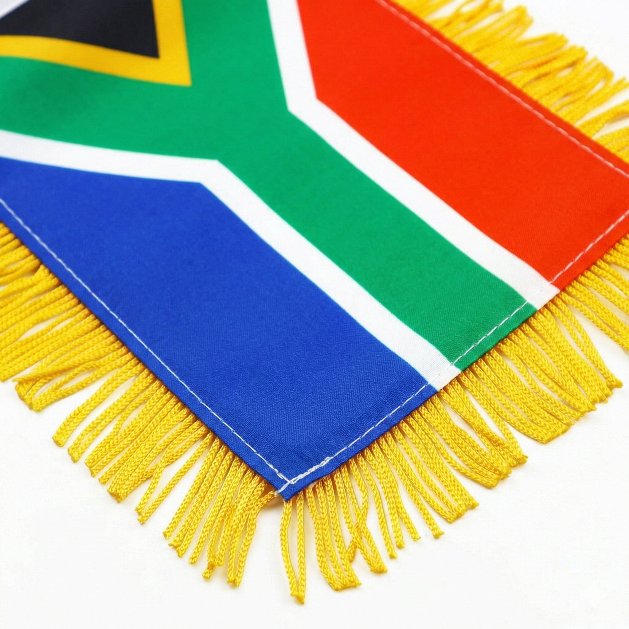 Official FIFA 2026 South Africa Car Window Mini Decorative Flag on moving vehicle