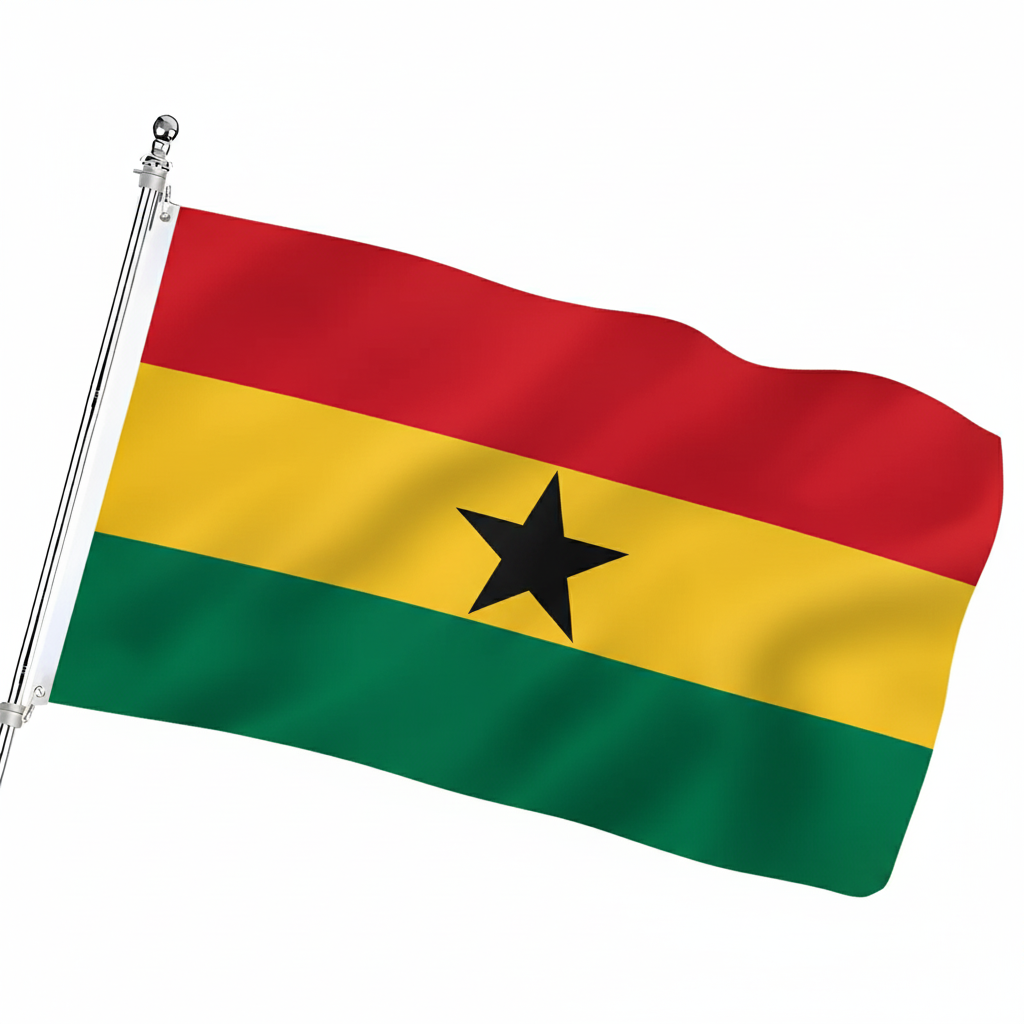 Official FIFA 2026 Ghana Flag