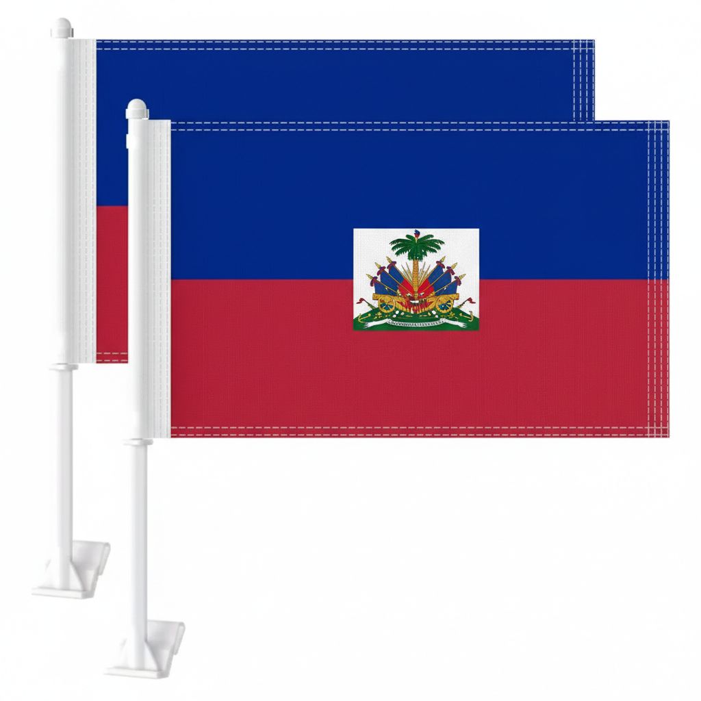 Official FIFA 2026 Haiti Car Flag
