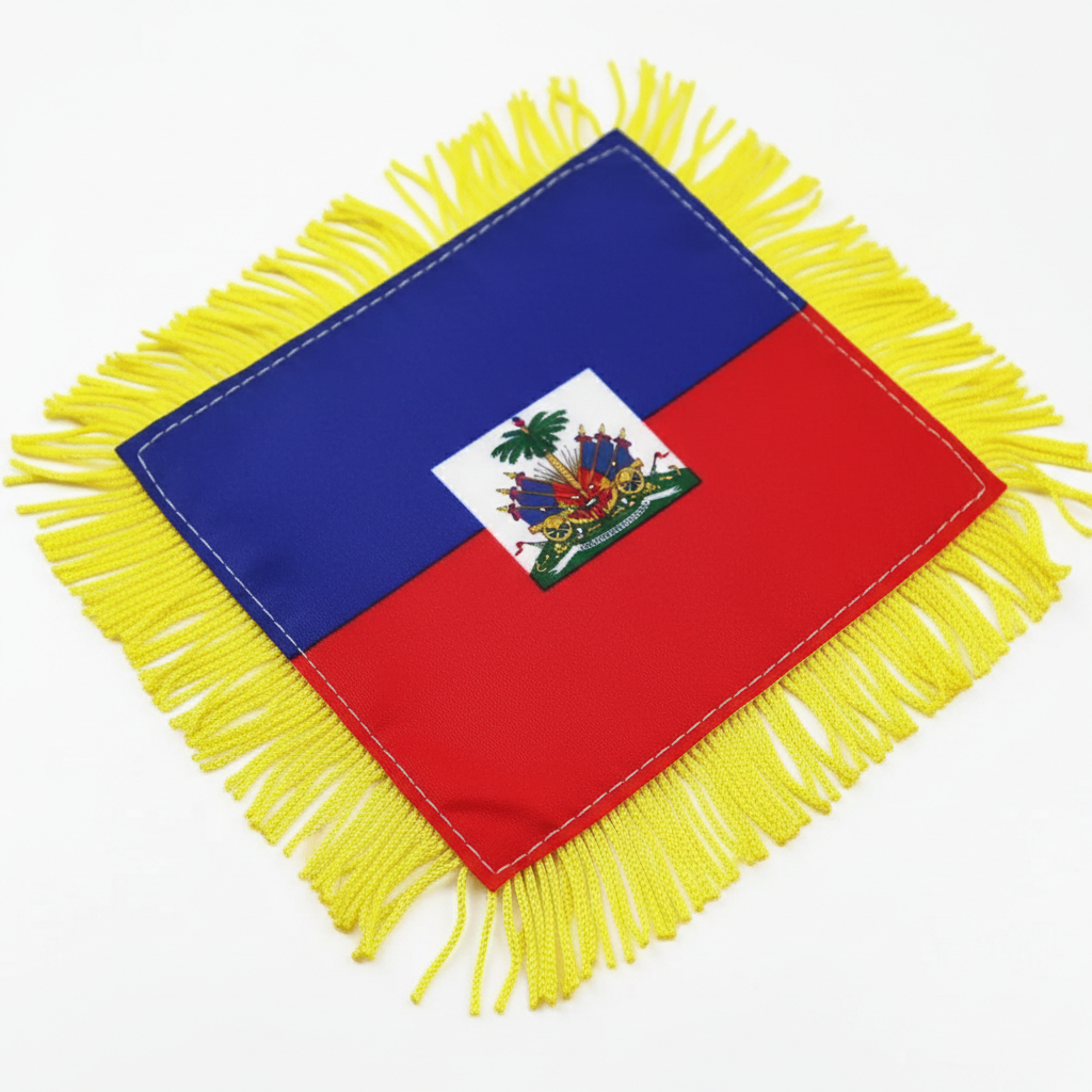 Official FIFA 2026 Haiti Car Window Mini Decorative Flag