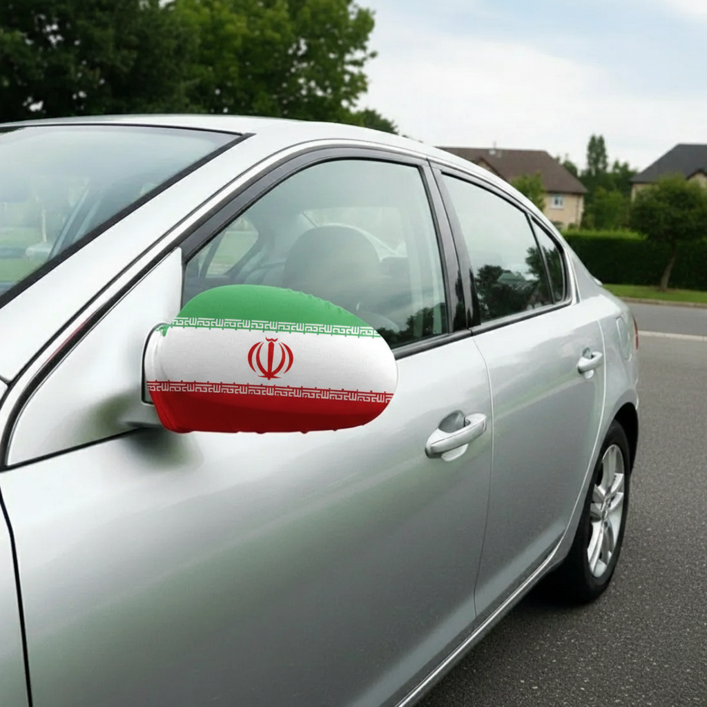 Official FIFA 2026 Iran Car Mirror Flag