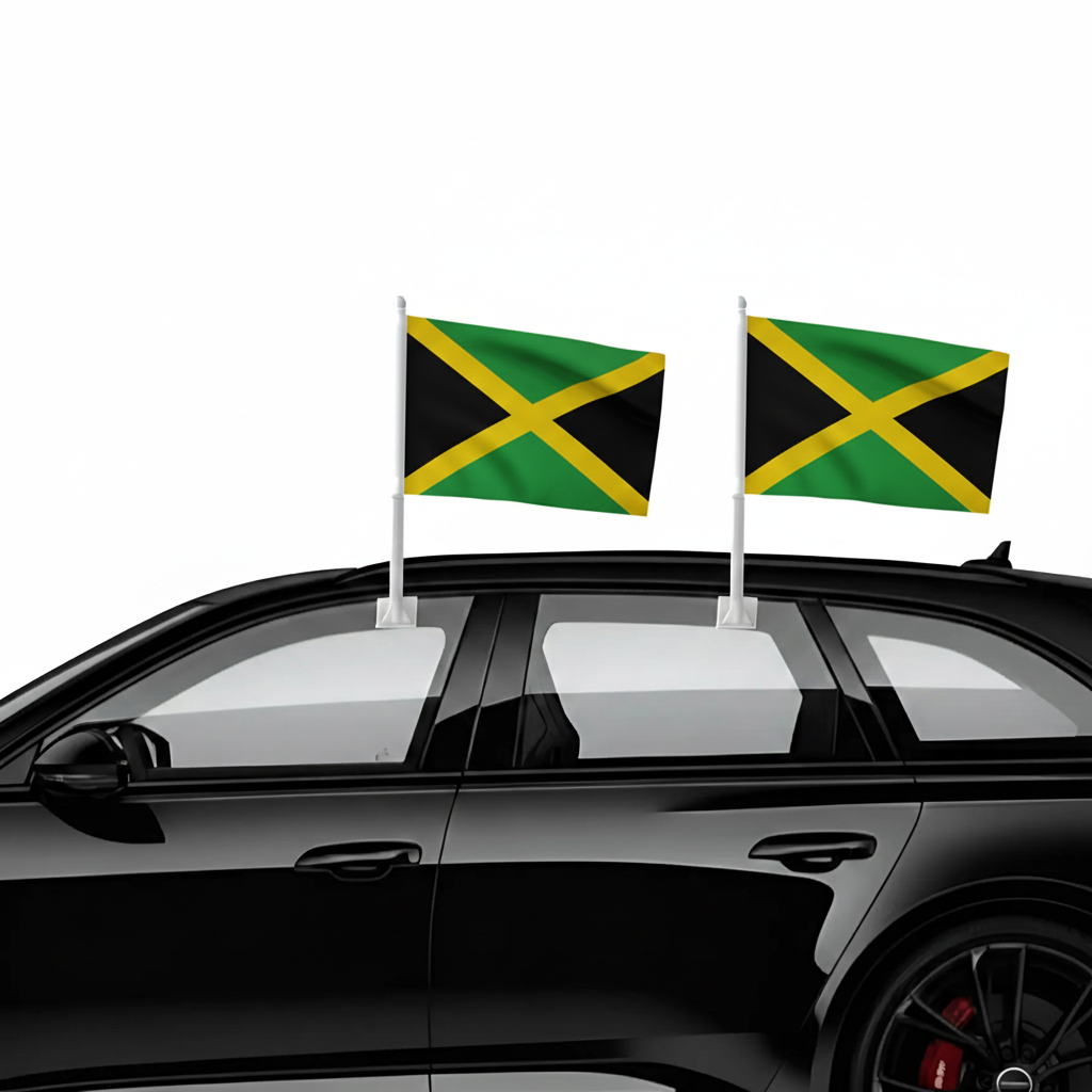 Official FIFA 2026 Jamaica Car Flag