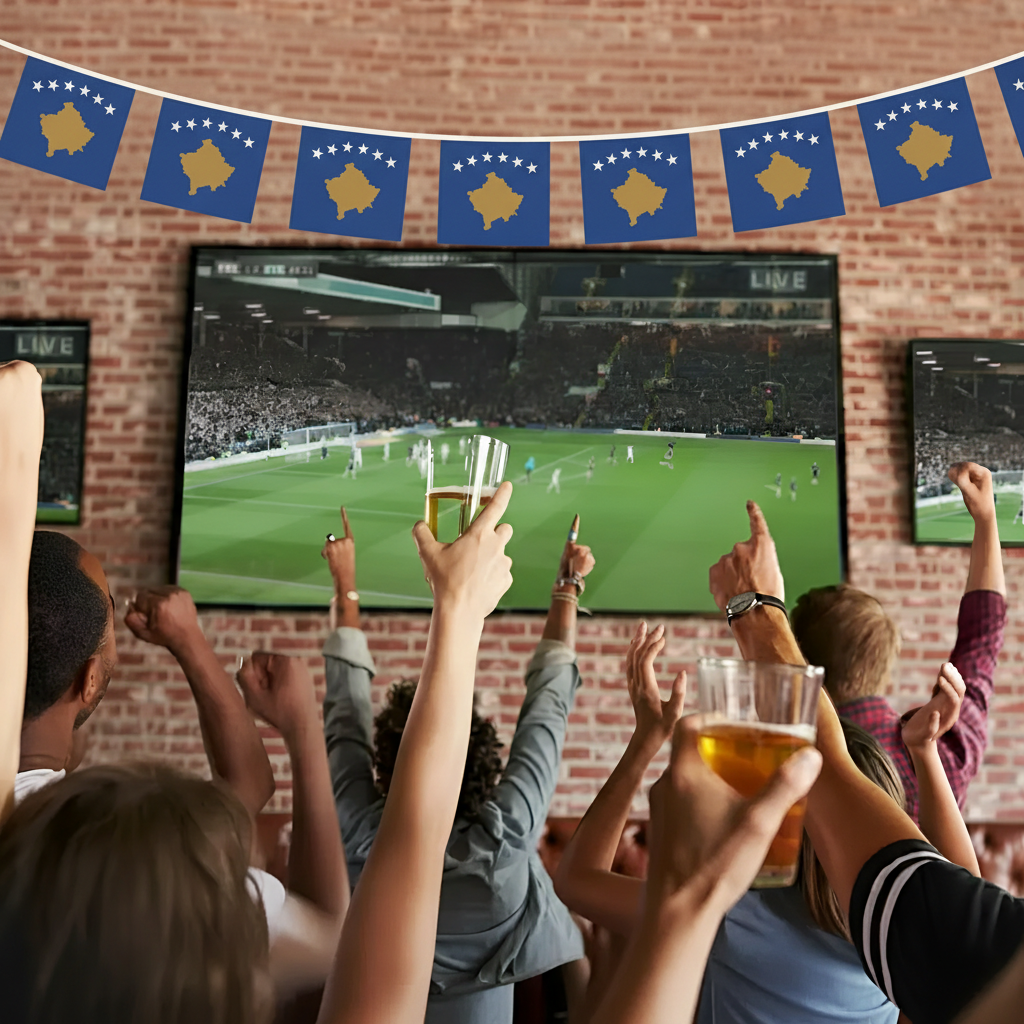 Official FIFA 2026 Kosovo Flag Banner