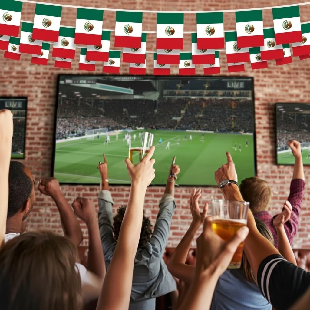 Official FIFA 2026 Mexico Flag Banner hanging banner display