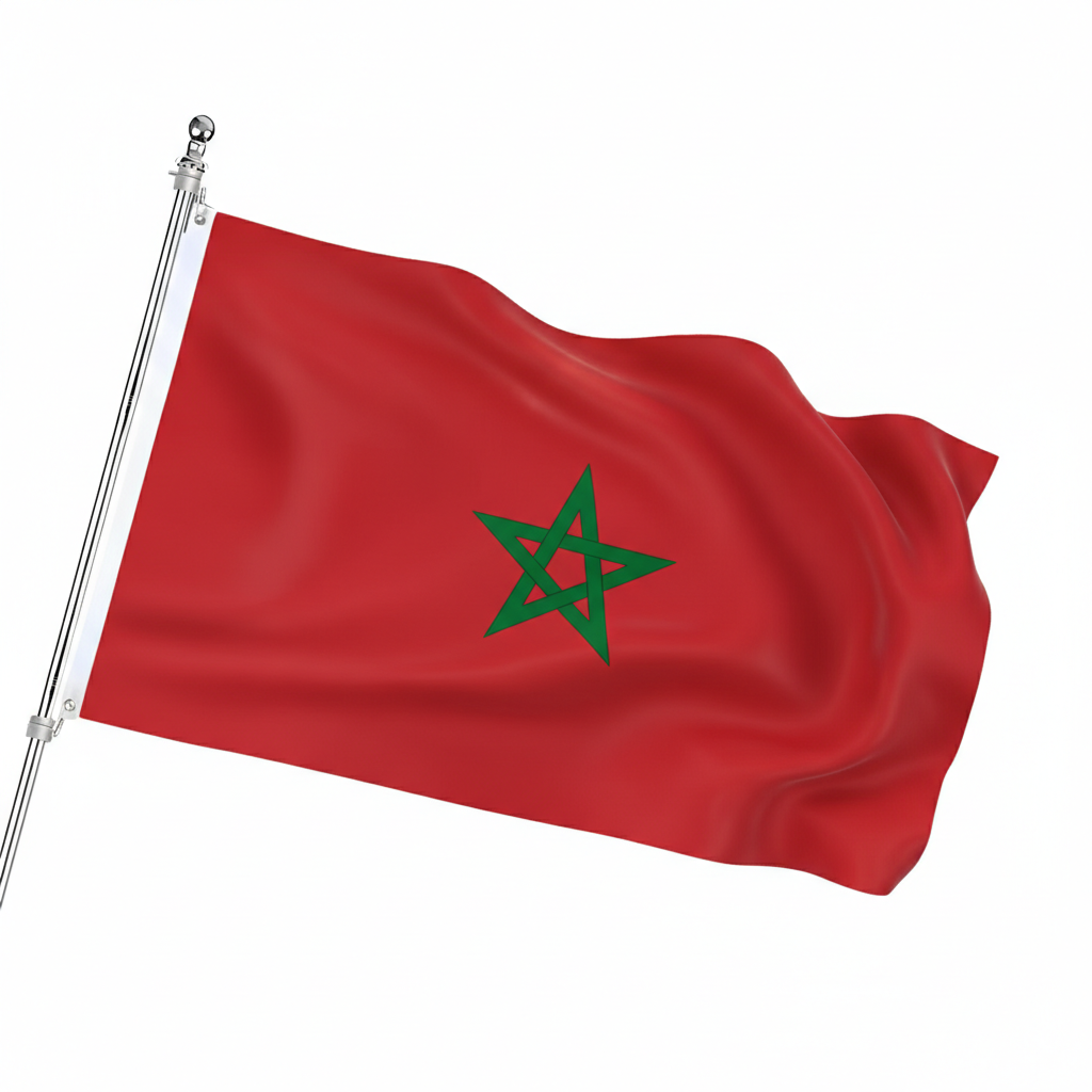 Official FIFA 2026 Morocco Flag