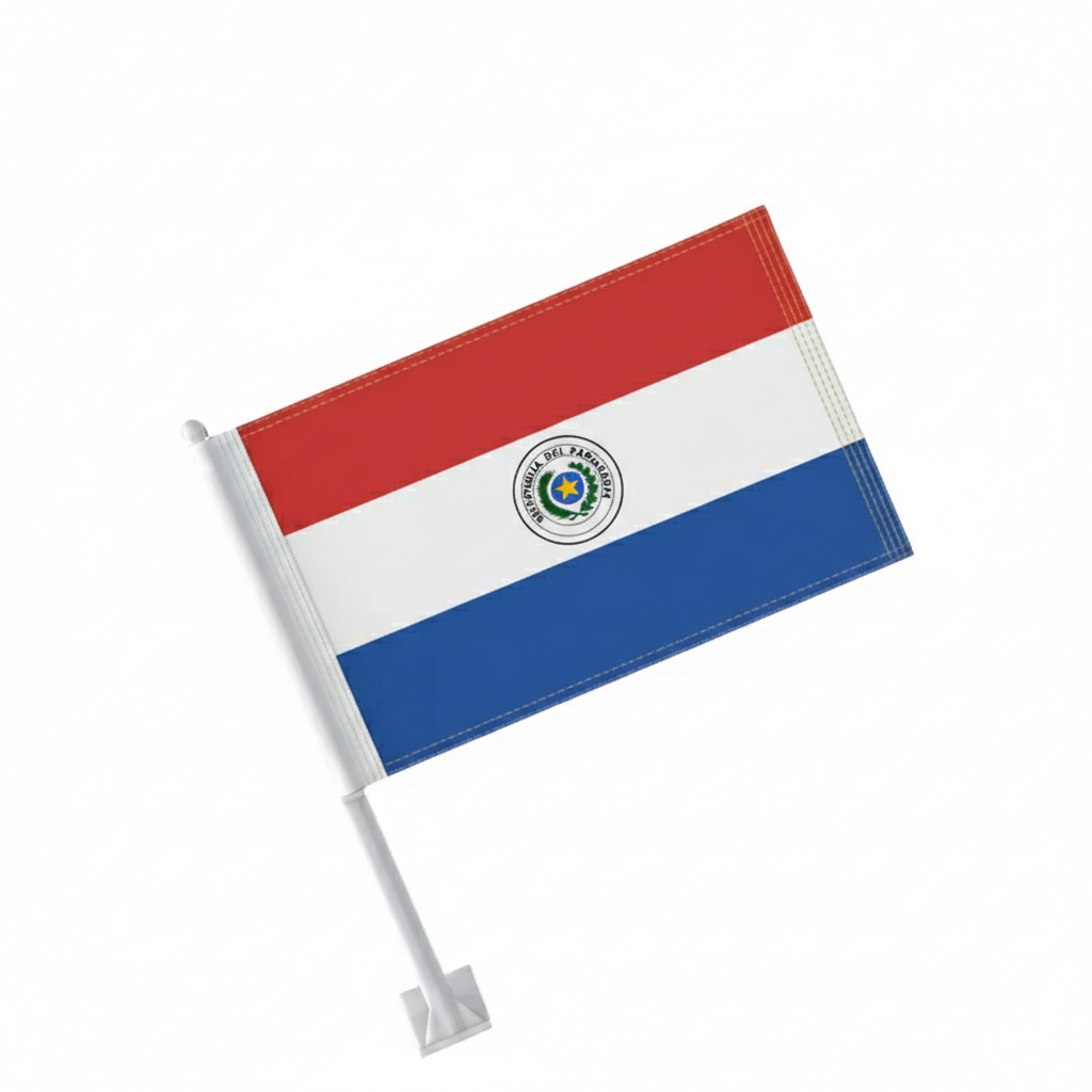 Official FIFA 2026 Paraguay Car Flag