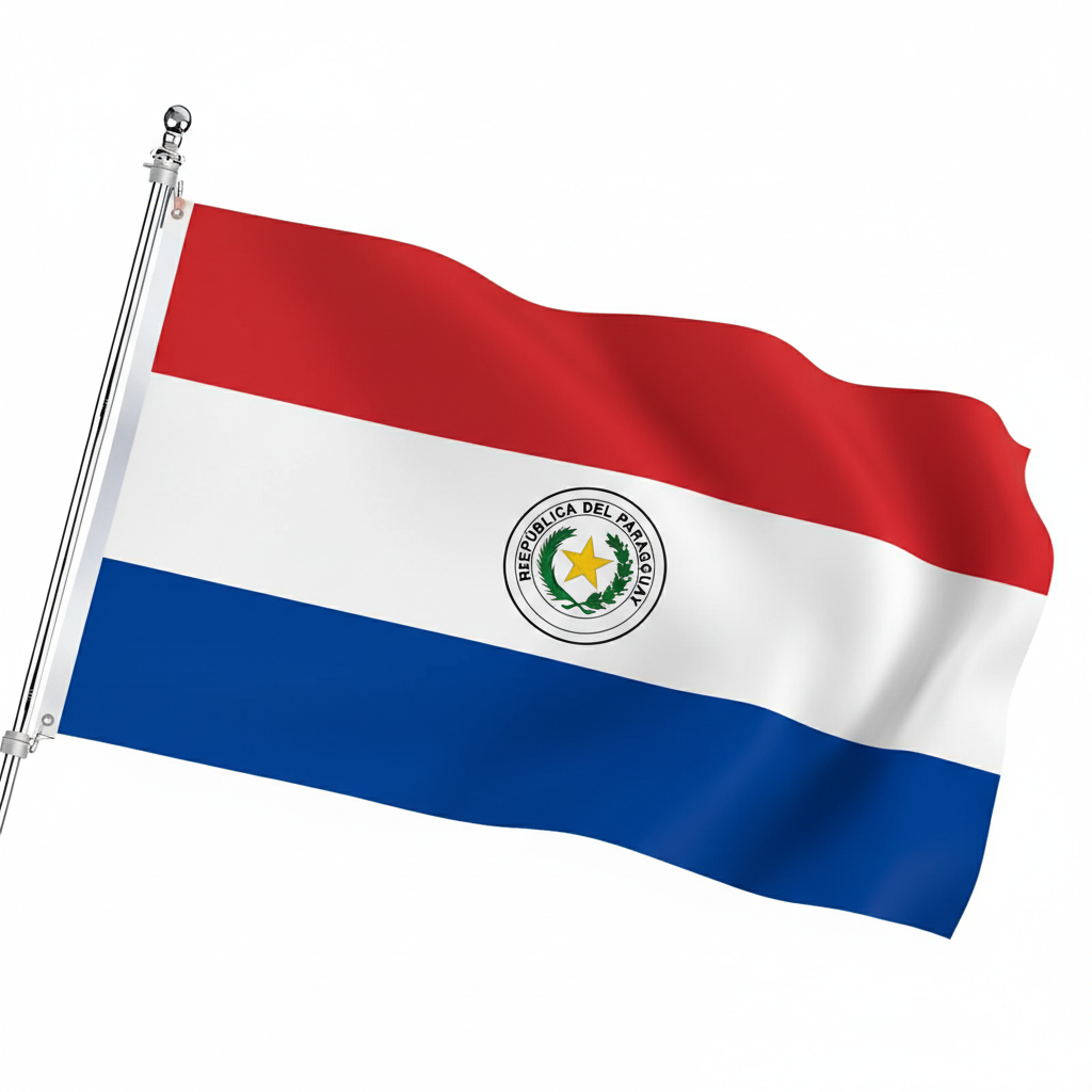 Official FIFA 2026 Paraguay Flag
