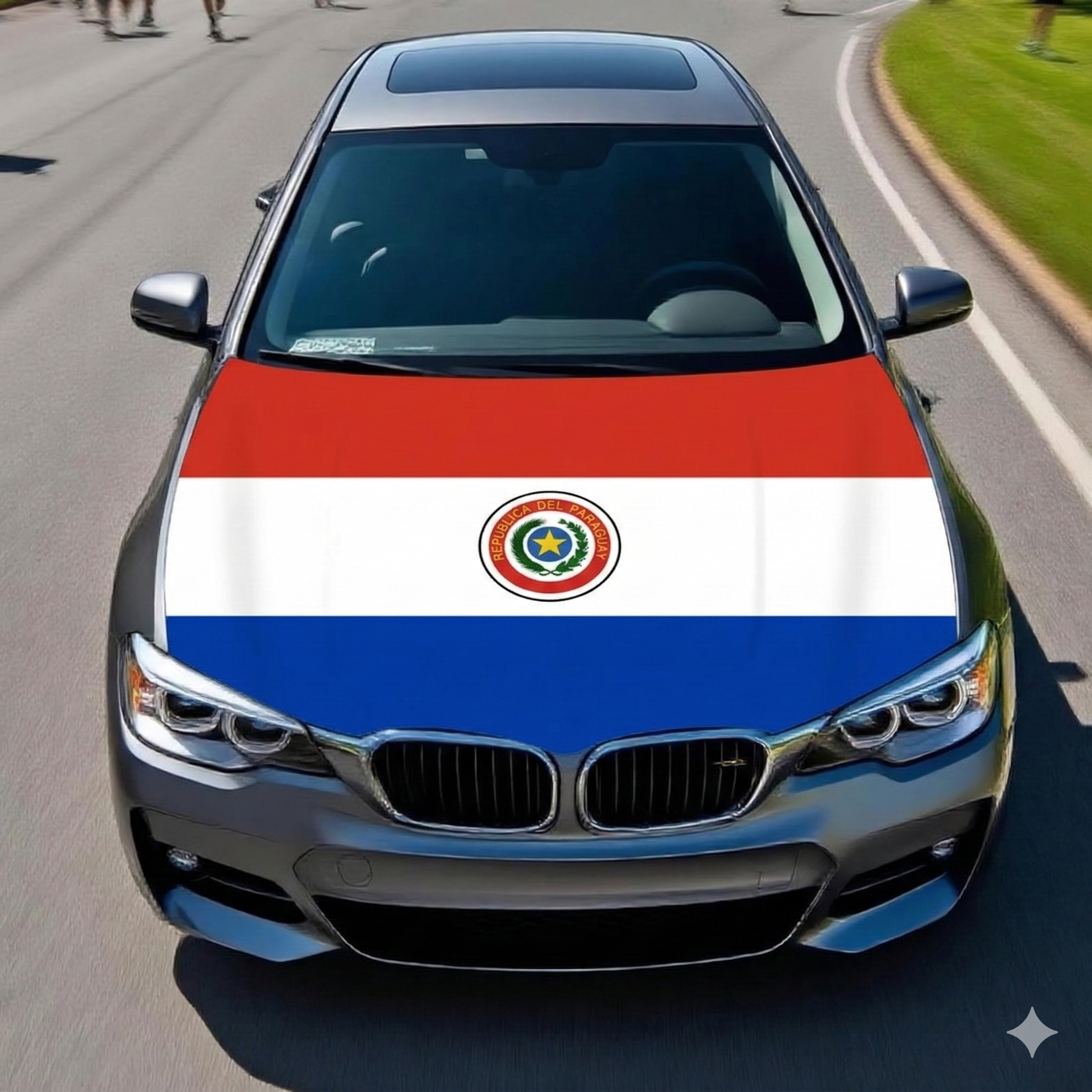 Official FIFA 2026 Paraguay Flag Car Hood Cover