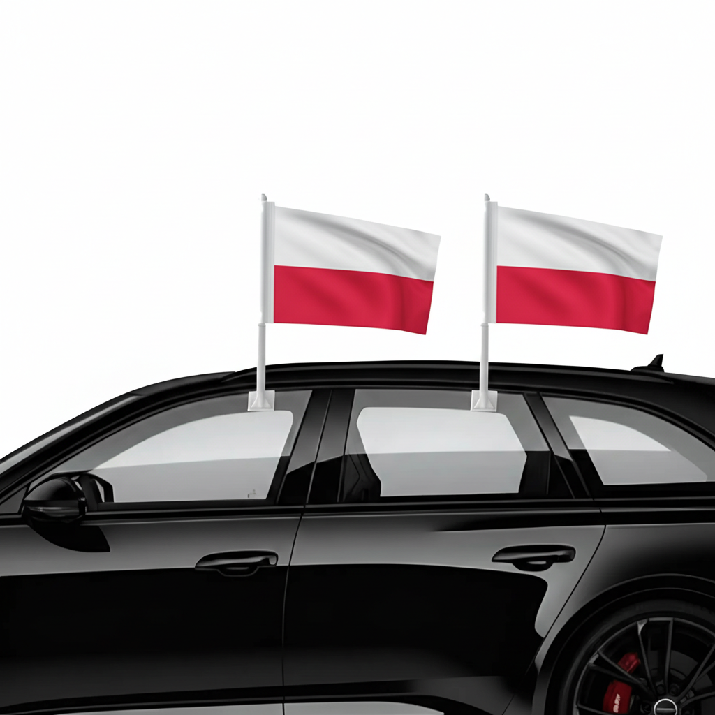 Official FIFA 2026 Poland Car Flag
