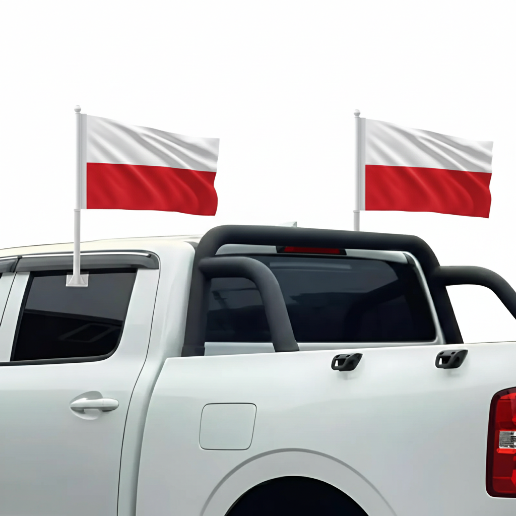 Official FIFA 2026 Poland Car Flag