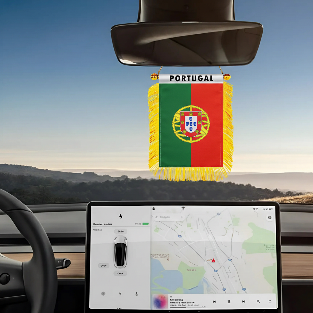Official FIFA 2026 Portugal Car Window Mini Decorative Flag