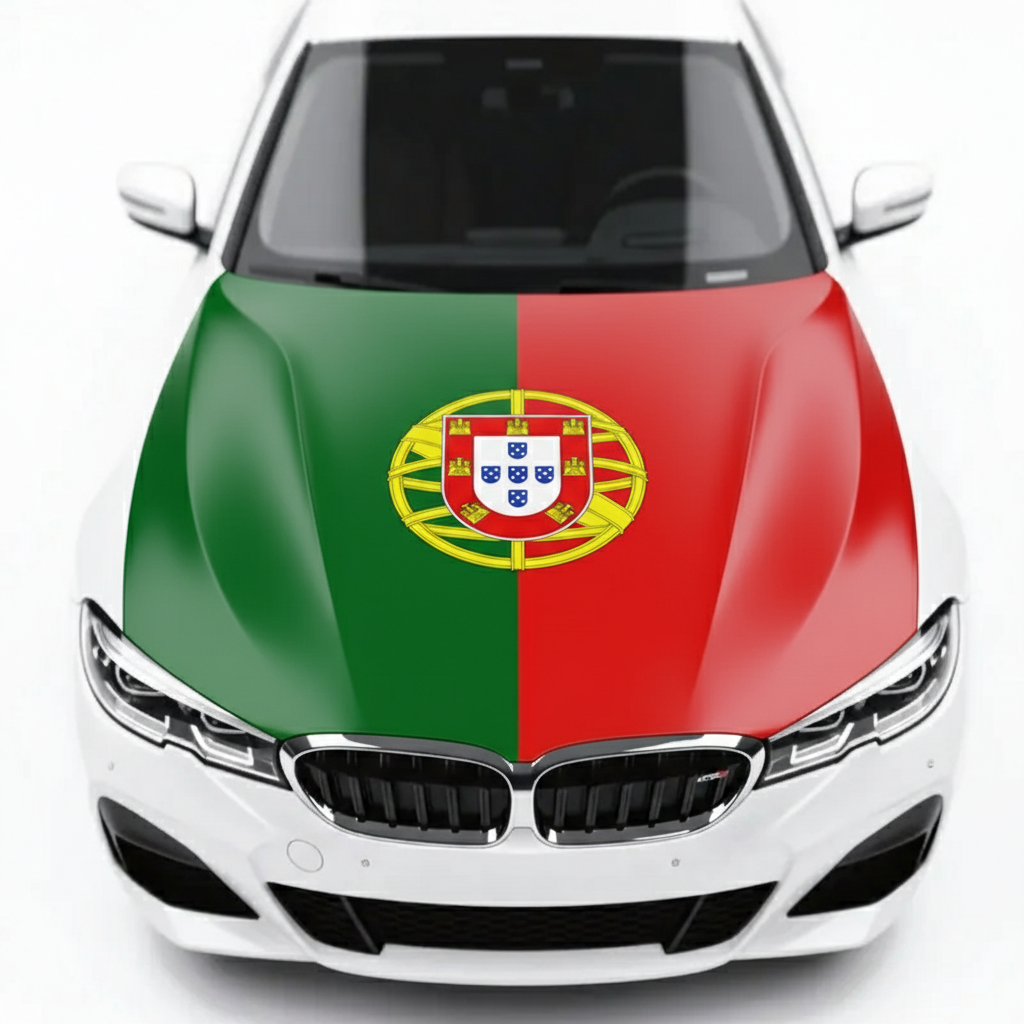 Official FIFA 2026 Portugal Flag Car Hood Cover