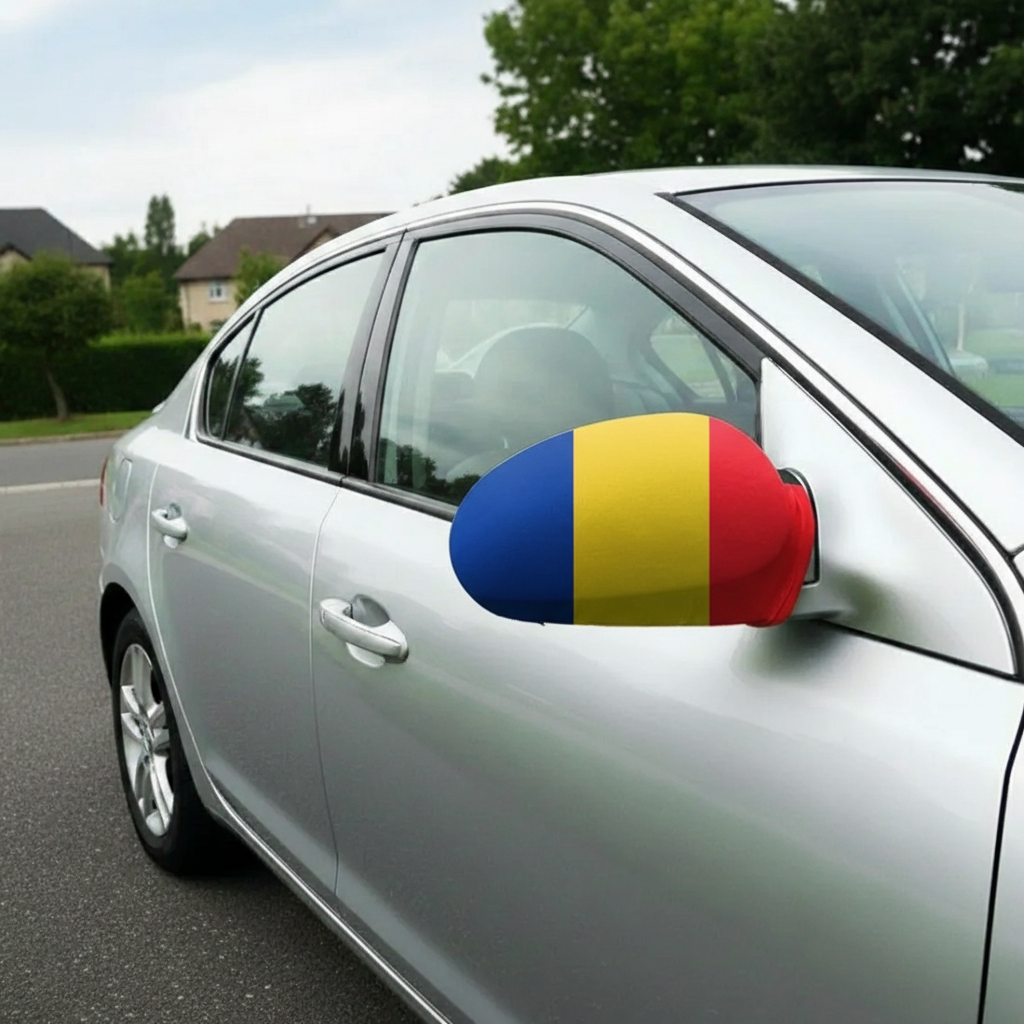 Official FIFA 2026 Romania Car Mirror Flag